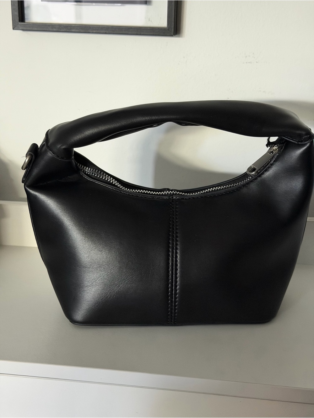 Classic Black Leatherette Bag